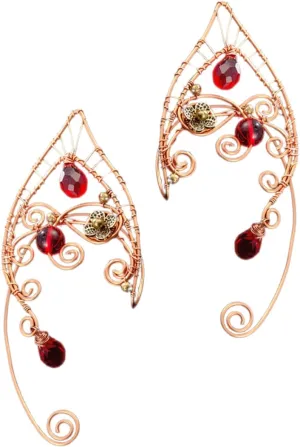 1 Pair Non Pierced Elf Ear Vintage Cartilage Wraps for Adults Lightweight Earrings for Cosplay Comfortable Fit for All Ear
