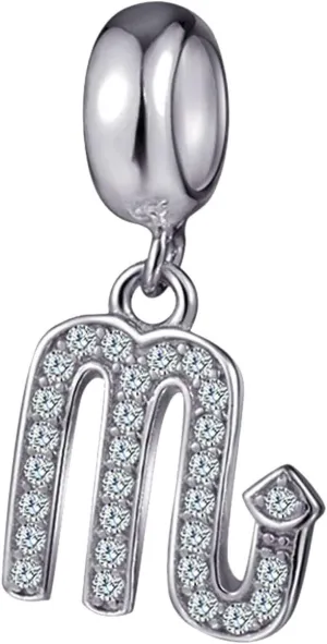 12 Zodiac Sign Charms for Charm Bracelets - 925 Sterling Silver Constellation/Horoscope Pendants