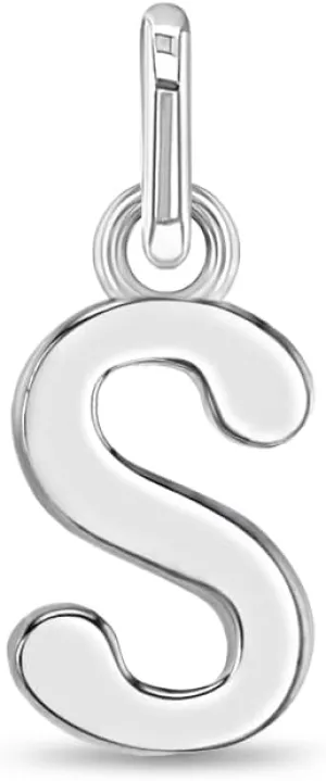925 Sterling Silver Initial Letter Name Charms For Young Girls and Teens Charm Bracelets - Polished Starter Charm For Little Girls - Small Letter Charms For Children's Charm Bracelets
