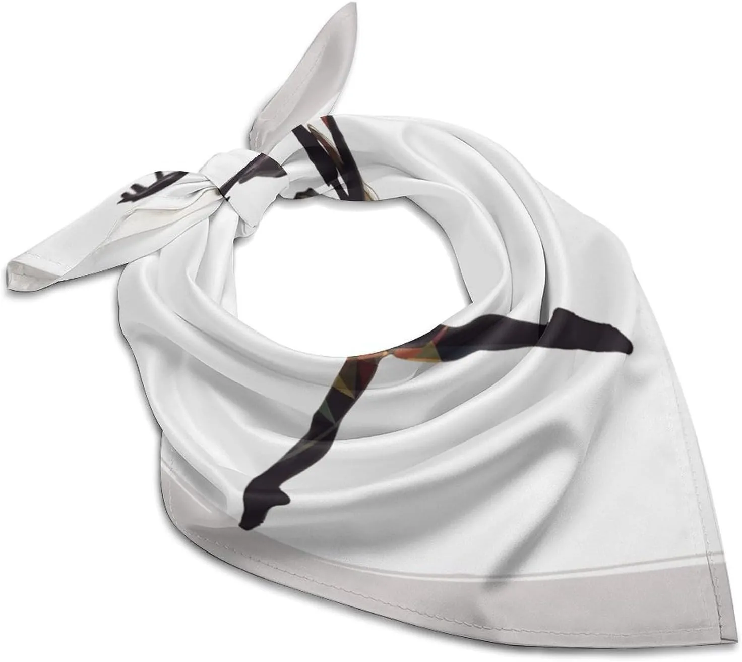 A Dancer 25" Square Head Scarf Lightweight Silk Scarf for Women Soft Satin Head Scarves Large Neckerchief Fashion Bandanas Silk Headband Neck Satin Scarfs for Bag Hair Scarves Gift