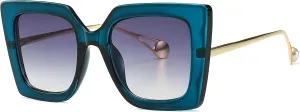 AIEYEZO Fashion Sunglasses for Women Trendy Square Frame Sunglasses UV400 Protection Shades