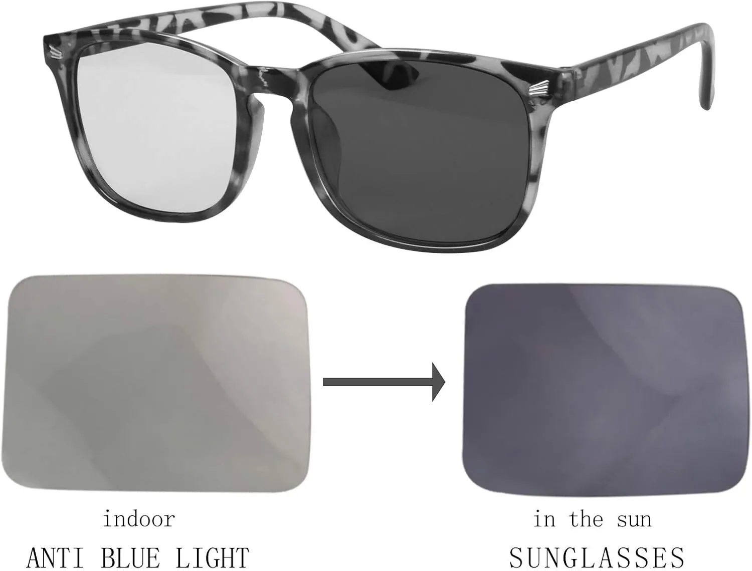 Anti Blue Ray Computer Glasses Polarized Driving Night Vision Glasses Photochromic Sunglasses Women Men-APDP8068
