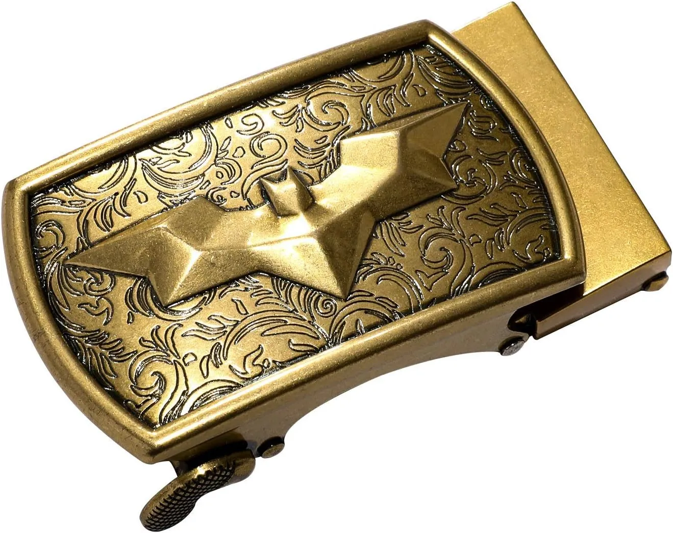 Barry.Wang Black Belt Men Genuine Leather Ratchet Automatic Buckle Belts 1 3/8" Strap Wedding Business Party Trim to Fit