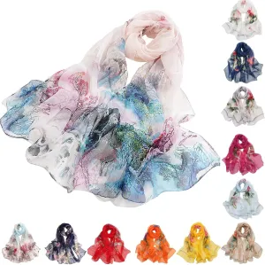 Beach Scarf Scarf 1 Pack Silk Neck Scarf Headband Hair Women's Fashion Scarves Head Scarf for Women Sleeping Bandanas