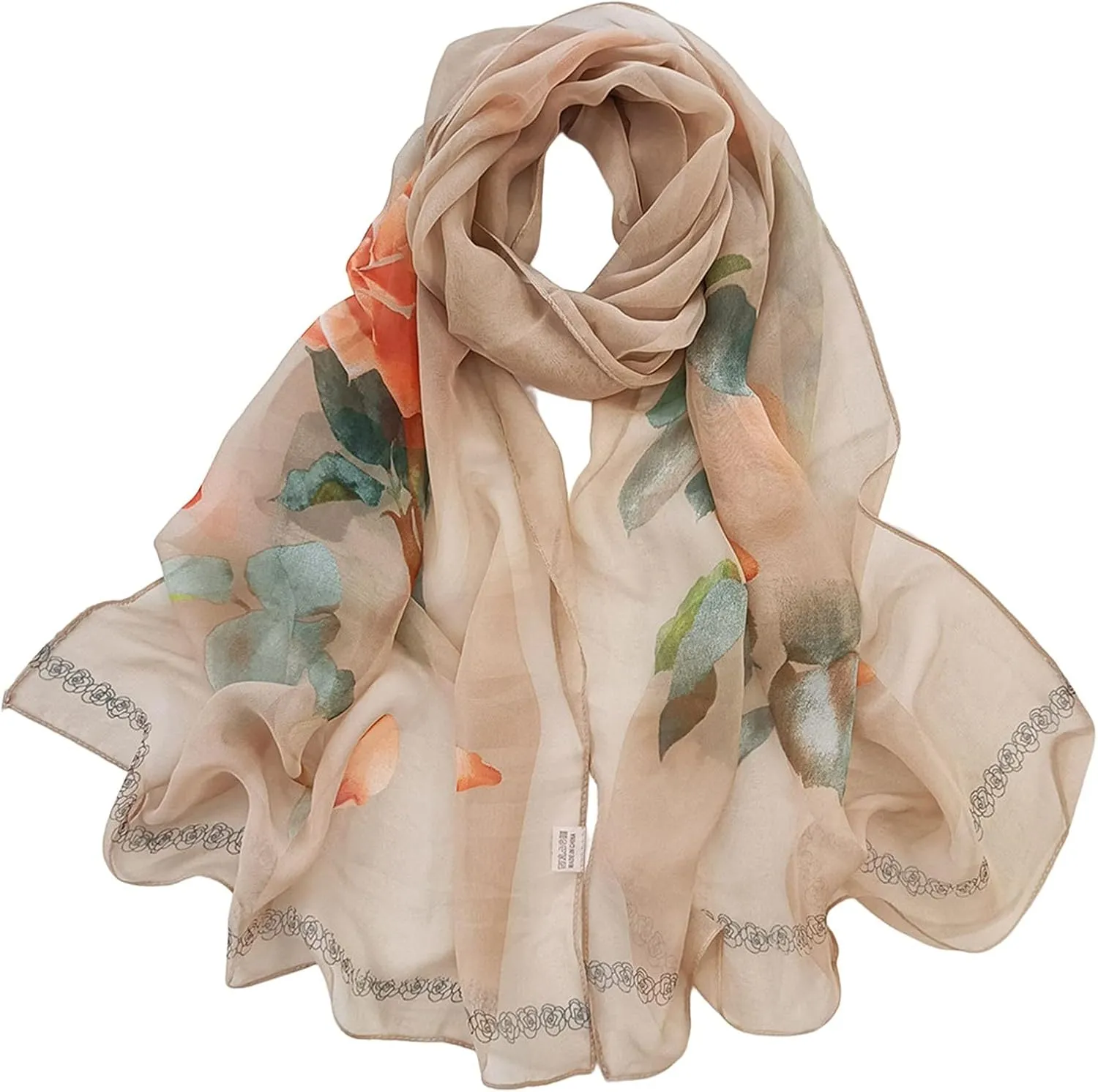 Beach Scarf Scarf 1 Pack Silk Neck Scarf Headband Hair Women's Fashion Scarves Head Scarf for Women Sleeping Bandanas