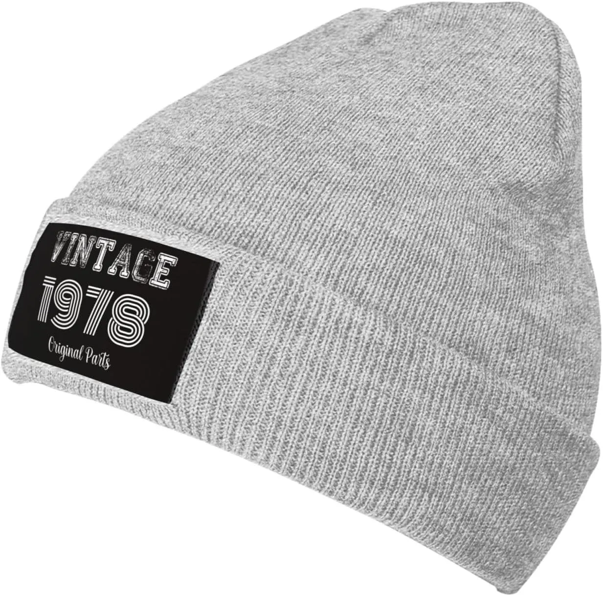 Beanies Men 45th Birthday Gifts Knit Winter Skull Skullies & Beanies Mens Cuffed Hat Vintage 1978 Caps