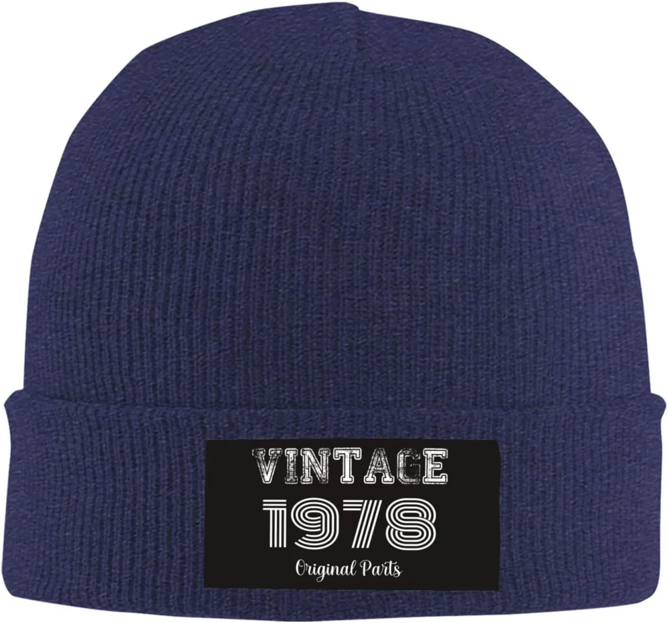 Beanies Men 45th Birthday Gifts Knit Winter Skull Skullies & Beanies Mens Cuffed Hat Vintage 1978 Caps