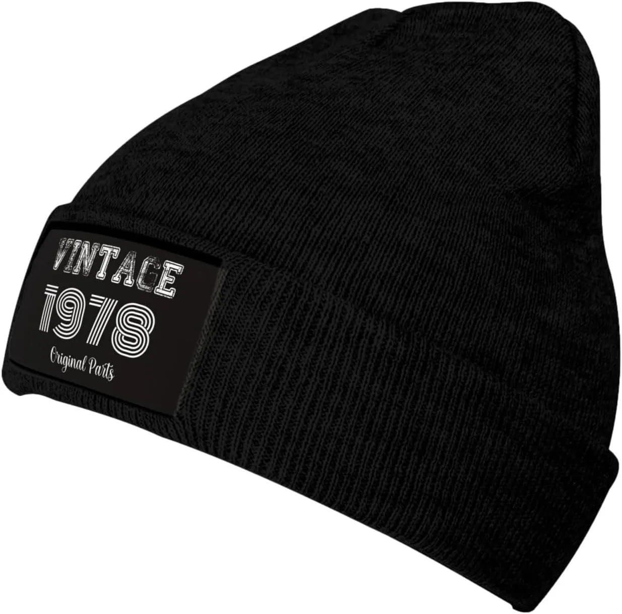 Beanies Men 45th Birthday Gifts Knit Winter Skull Skullies & Beanies Mens Cuffed Hat Vintage 1978 Caps