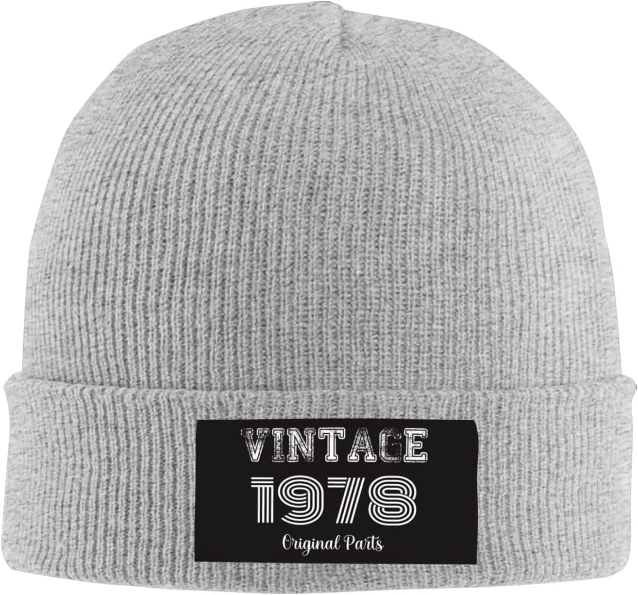 Beanies Men 45th Birthday Gifts Knit Winter Skull Skullies & Beanies Mens Cuffed Hat Vintage 1978 Caps