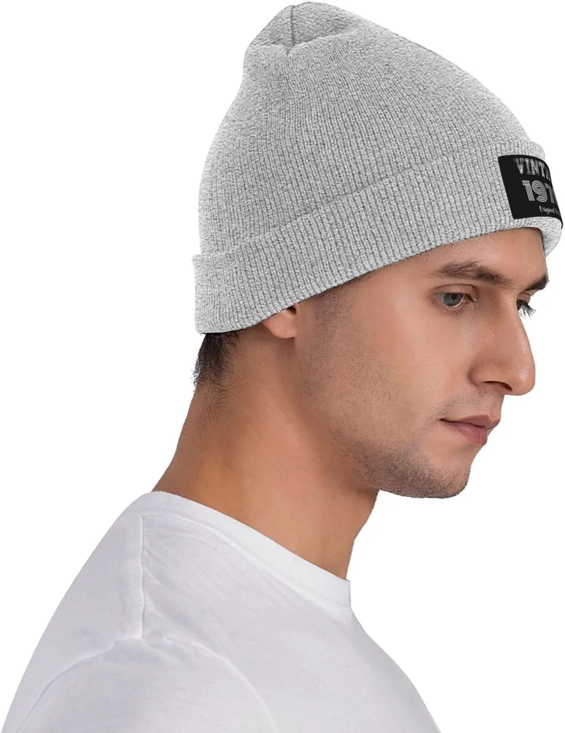 Beanies Men 45th Birthday Gifts Knit Winter Skull Skullies & Beanies Mens Cuffed Hat Vintage 1978 Caps