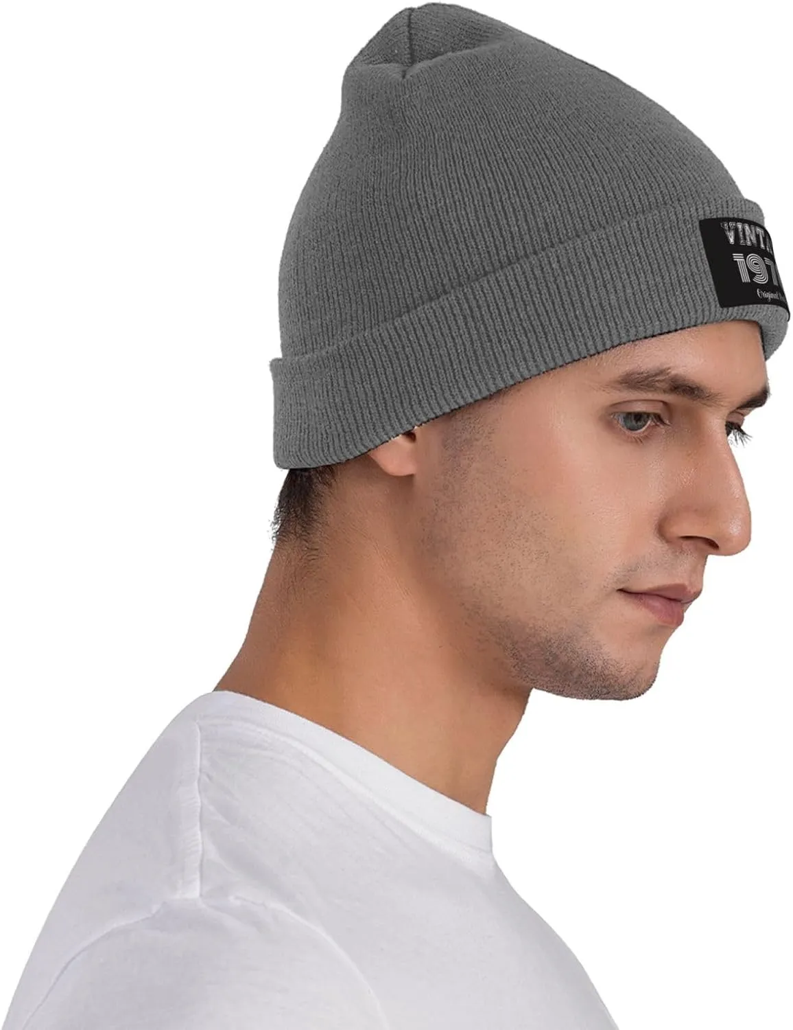 Beanies Men 45th Birthday Gifts Knit Winter Skull Skullies & Beanies Mens Cuffed Hat Vintage 1978 Caps