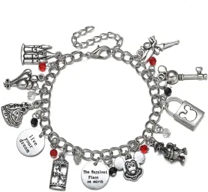 Blingsoul Charm Bracelets for Women - 9.8" Adjustable Silver Bracelets Jewelry Gift Women