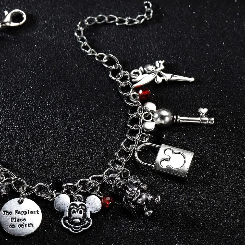 Blingsoul Charm Bracelets for Women - 9.8" Adjustable Silver Bracelets Jewelry Gift Women