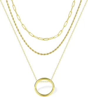 BOUTIQUELOVIN 14K Gold Plated Lock Necklace for Women Paperclip Link Chain Padlock Necklace Non-Tarnish