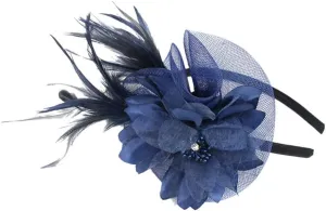 Bowknot Fascinator Hat Feathers Pearl Peacock Feather Hair Band Headband Clip Church Church Tea Party