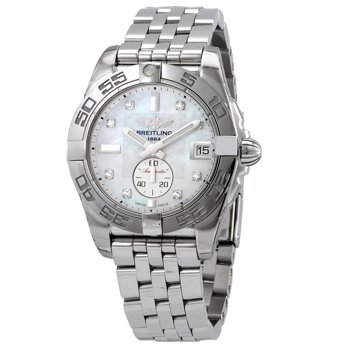 Breitling Galactic 36 Automatic Diamond Ladies Watch A37330121A1A1
