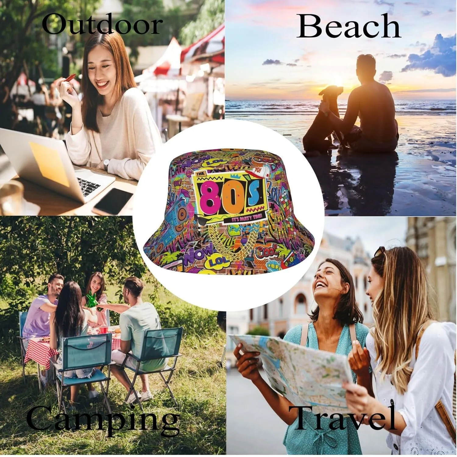 Bucket Hat Funny Duck Fisherman Hat Travel Beach Sun Hat Outdoor Cap for Men Women Adults