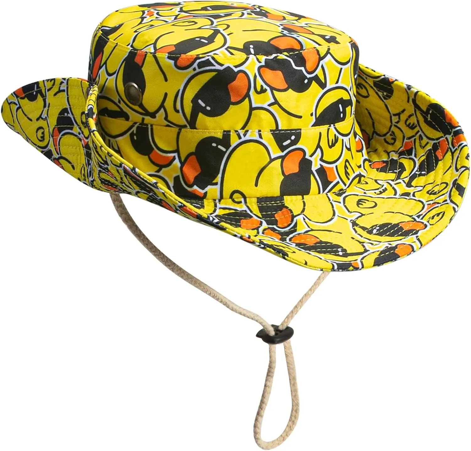 Bucket Hat Funny Duck Fisherman Hat Travel Beach Sun Hat Outdoor Cap for Men Women Adults