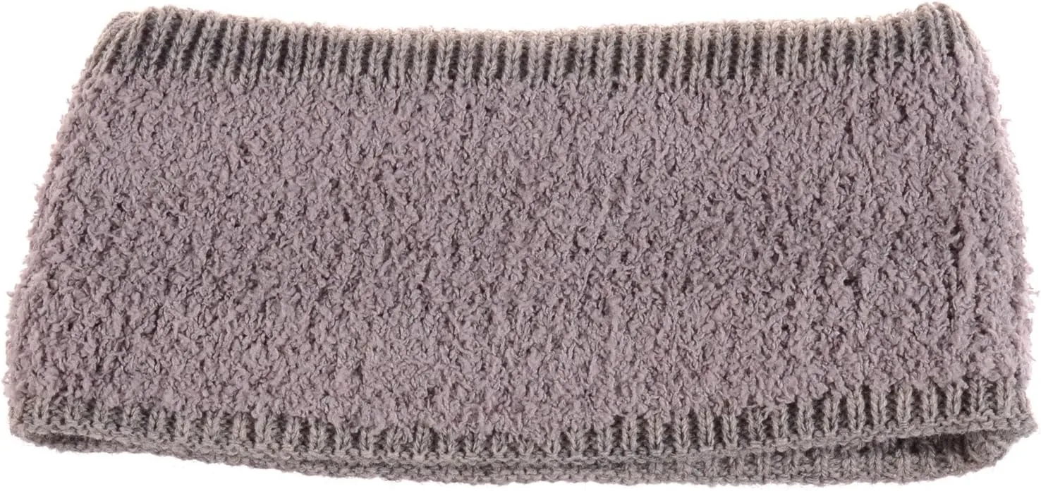 BYOS Womens Winter Cable Plush Warm Fleece Lined Knit Gloves & Headband 2 Pieces Set,Various Styles