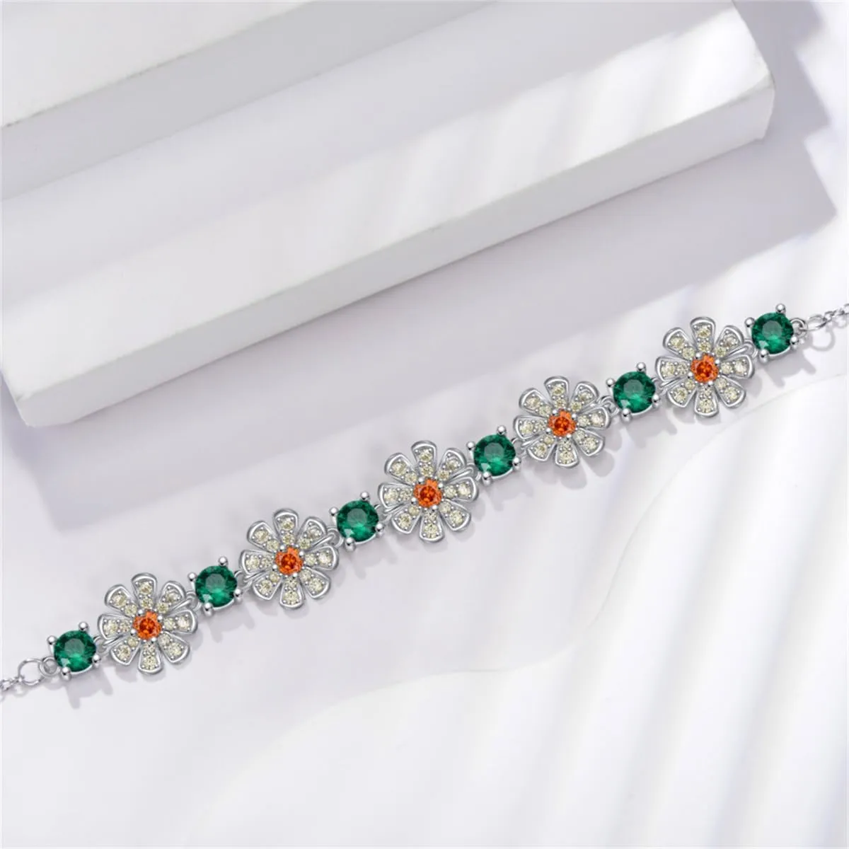 Charm Bracelets for Women 925 Sterling Silver Colored Gemstone Bracelet for Women Her