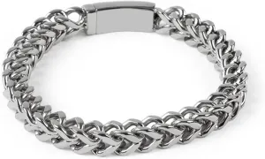 Charm Bracelets, Mens Bangle Bracelet Stainless Steel Personality Square Design for Men