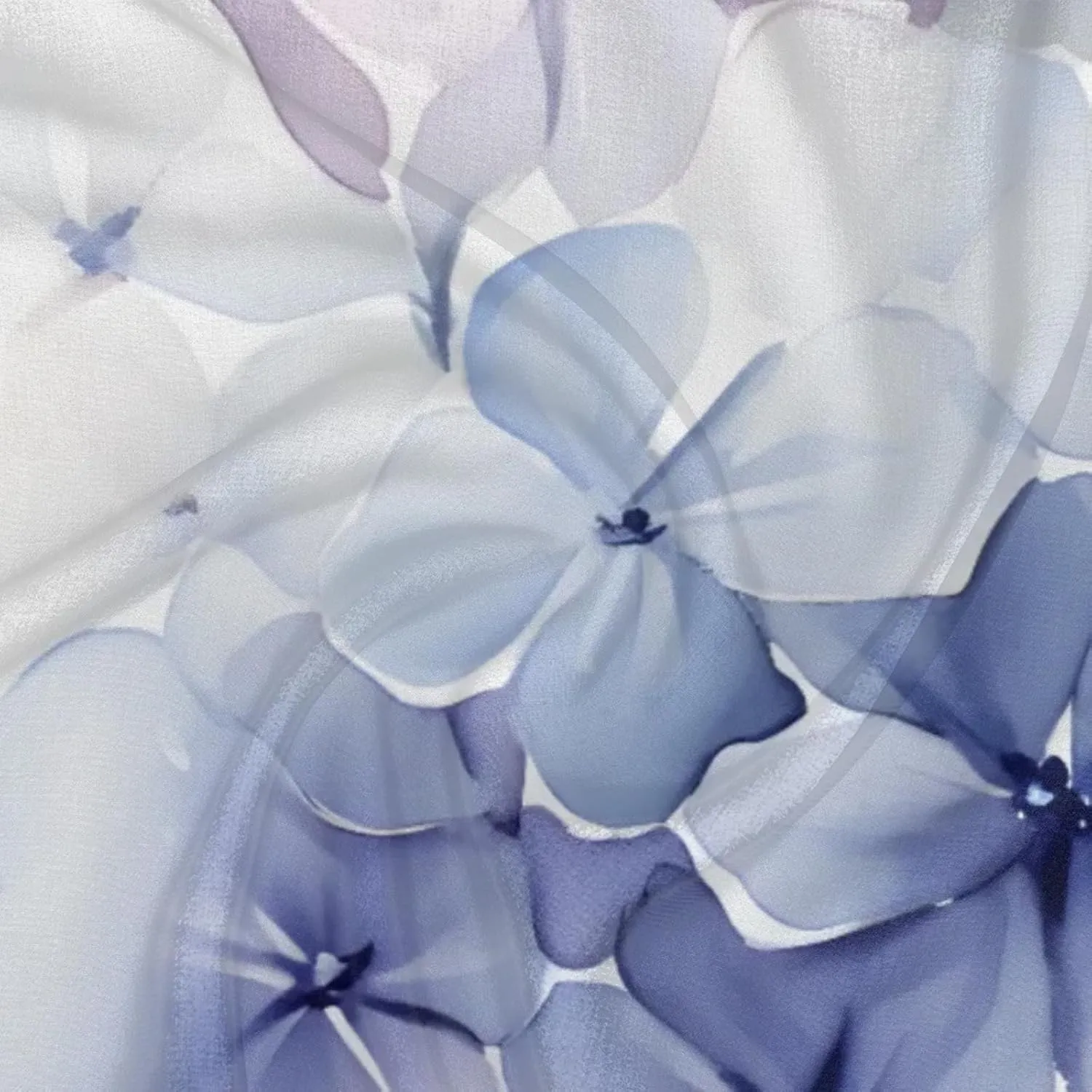 Cherry Blossoms Printed Silk Scarf for Women 23.6x23.6" Satin Head Scarf