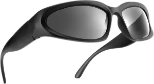 COASION Wrap Around Fashion Sunglasses Oval Dark Vintage Sun Glasses for Men Women Outdoor Sport Shades UV400 Eyeglasses