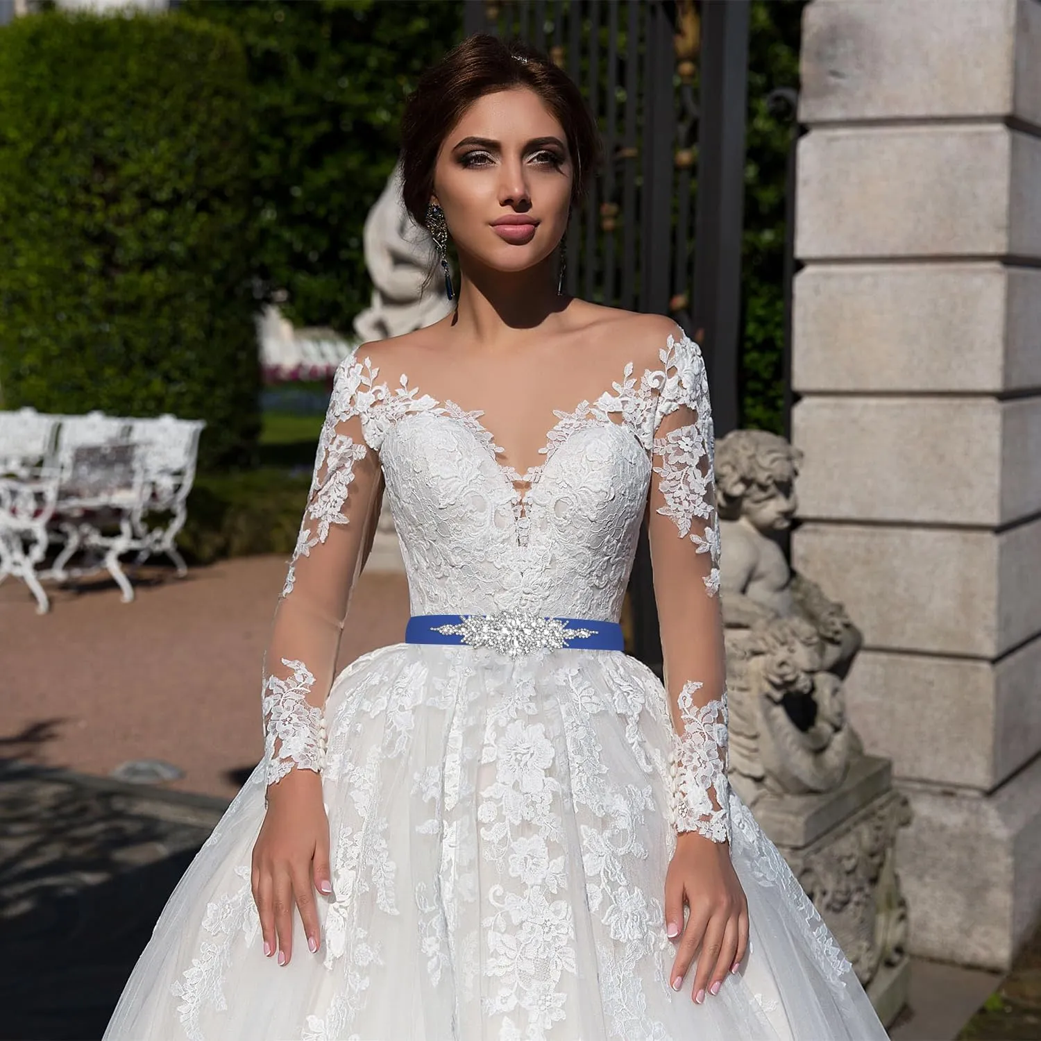 CoFashion Women's Belts Rhinestone Belt for Dresses Rhinestone Bridal Belt for Wedding