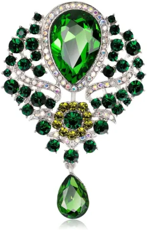 Crystal Rhinestone Brooch pin decorative safety pins for clothing