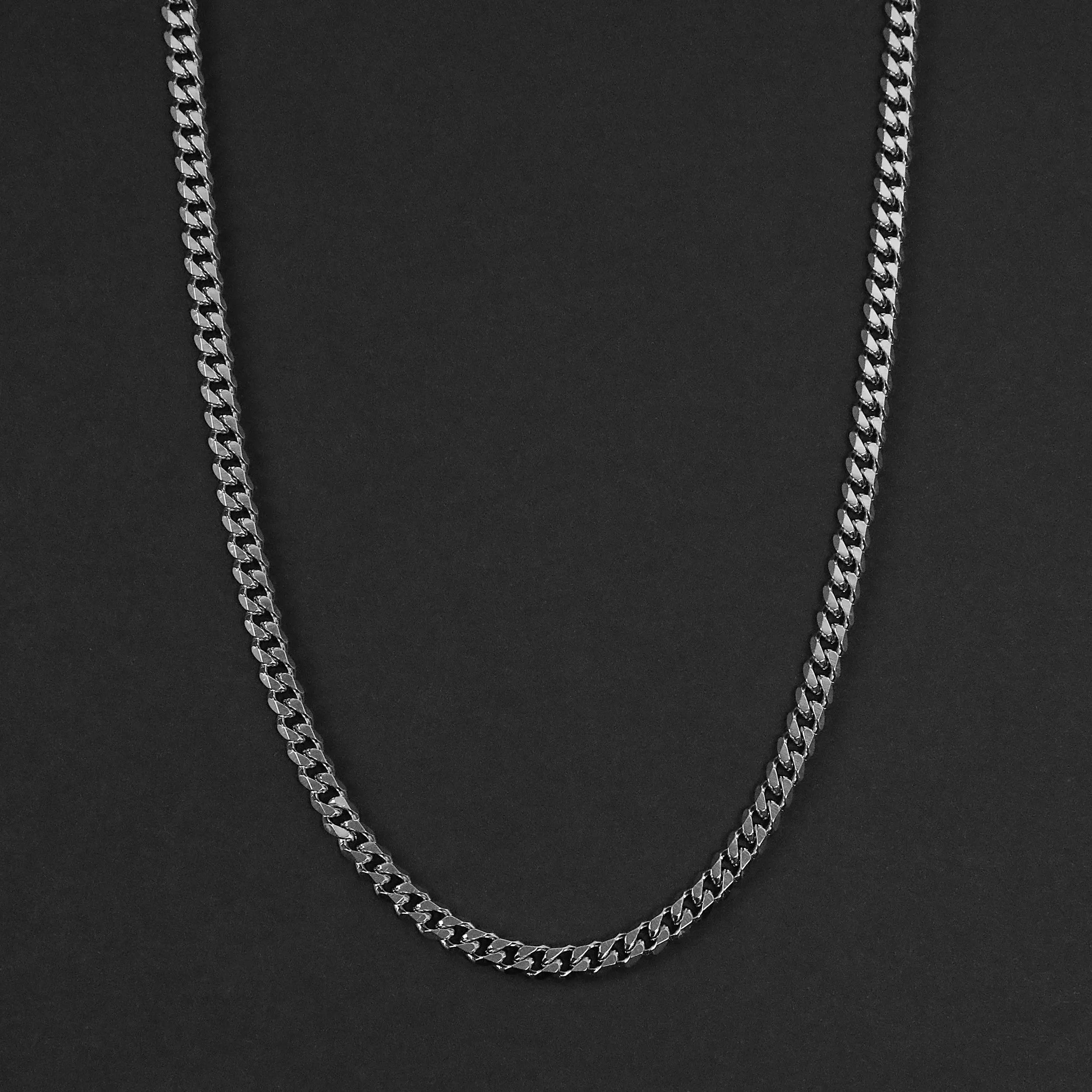 Cuban Chain Necklace - Silver 5mm