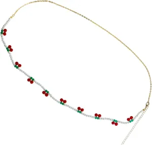 Didiseaon Elegant Pearl Waist Chain Dainty Gold Necklace for Women Body Jewelry Chain