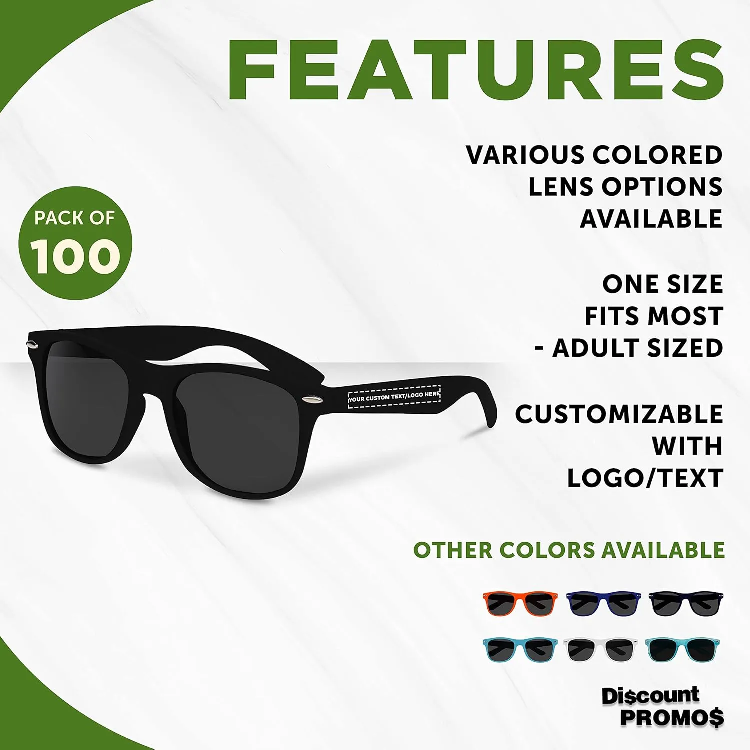 DISCOUNT PROMOS Velvet Smooth Sunglasses