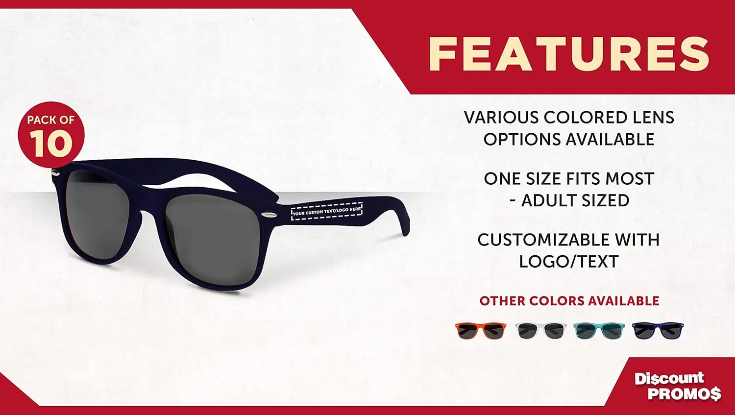 DISCOUNT PROMOS Velvet Smooth Sunglasses