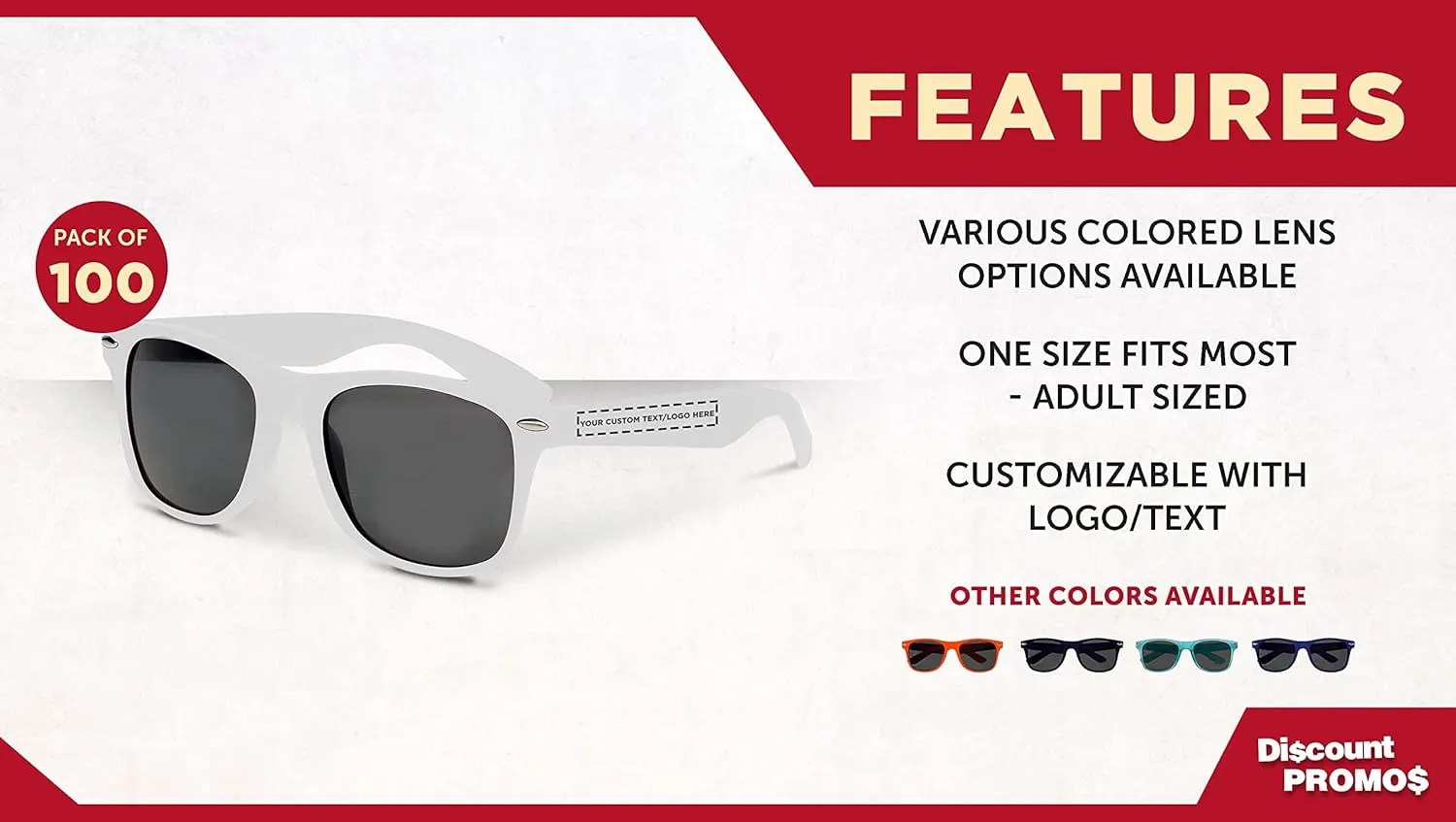 DISCOUNT PROMOS Velvet Smooth Sunglasses