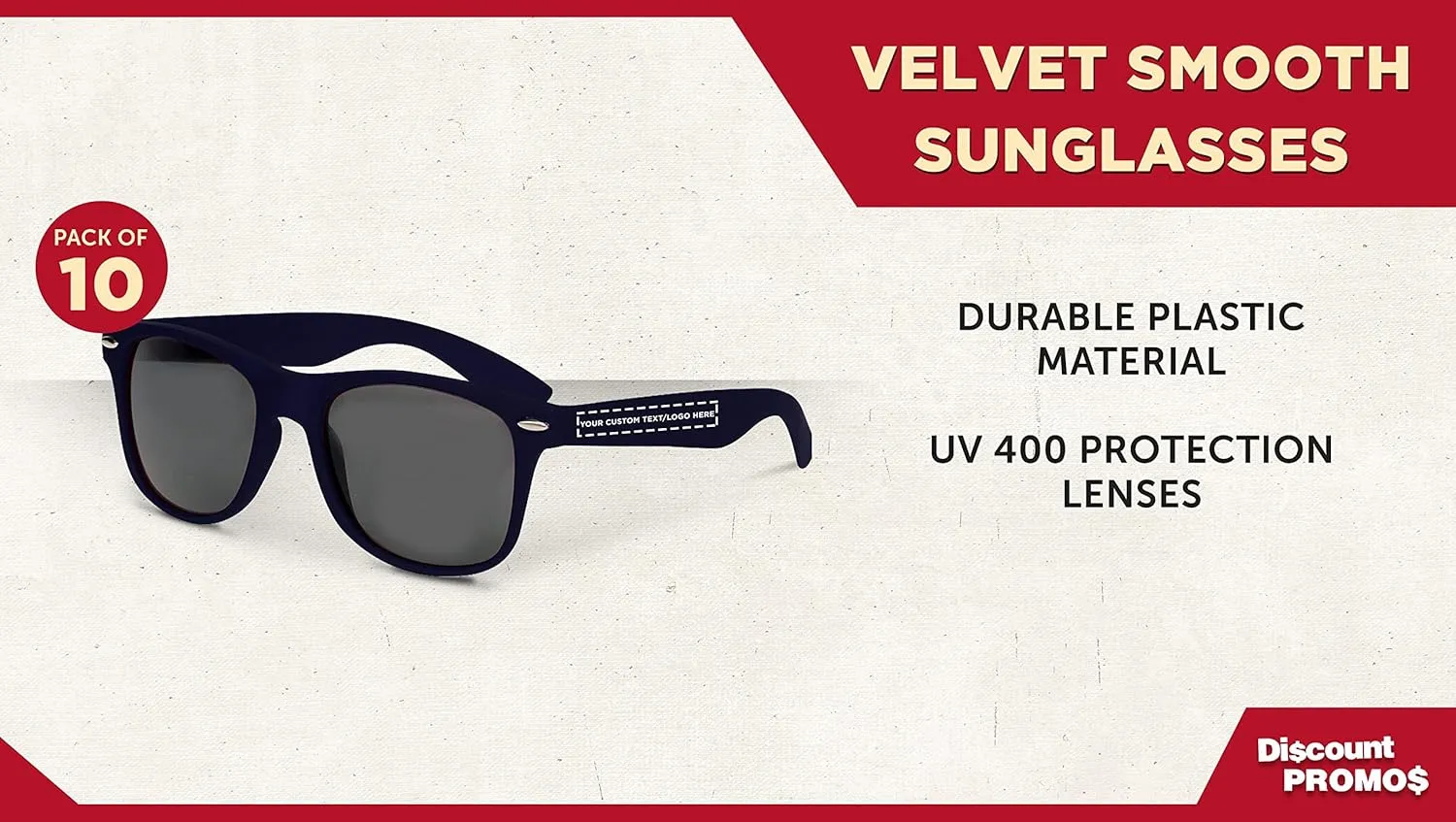 DISCOUNT PROMOS Velvet Smooth Sunglasses