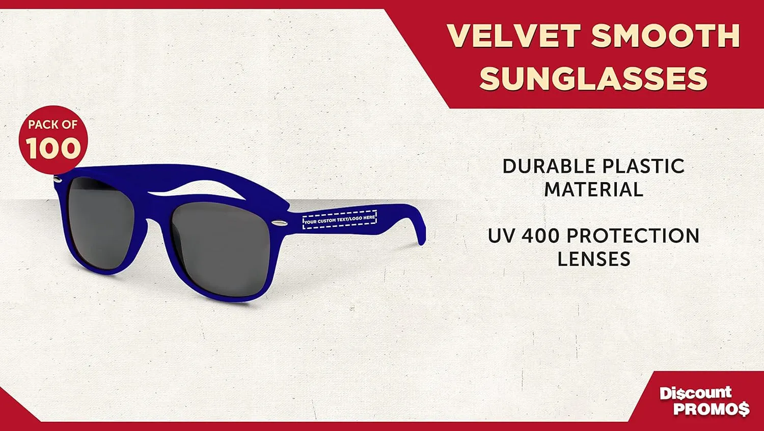 DISCOUNT PROMOS Velvet Smooth Sunglasses