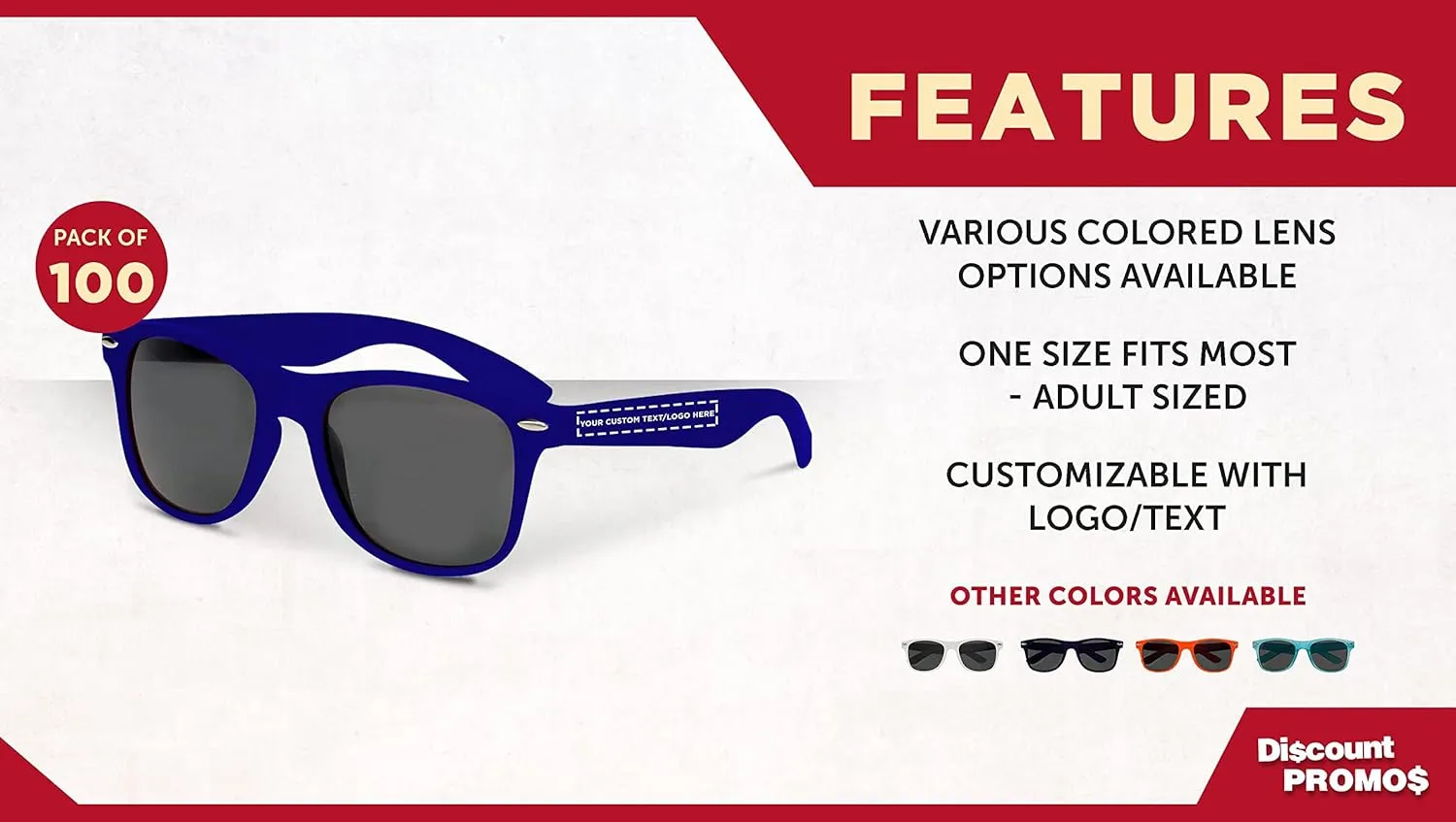 DISCOUNT PROMOS Velvet Smooth Sunglasses