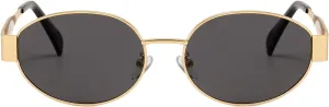 Dollger Oval Sunglasses for Women Vintage Metal Frame Glasses Anti Reflective Retro Eyeglasses Unisex