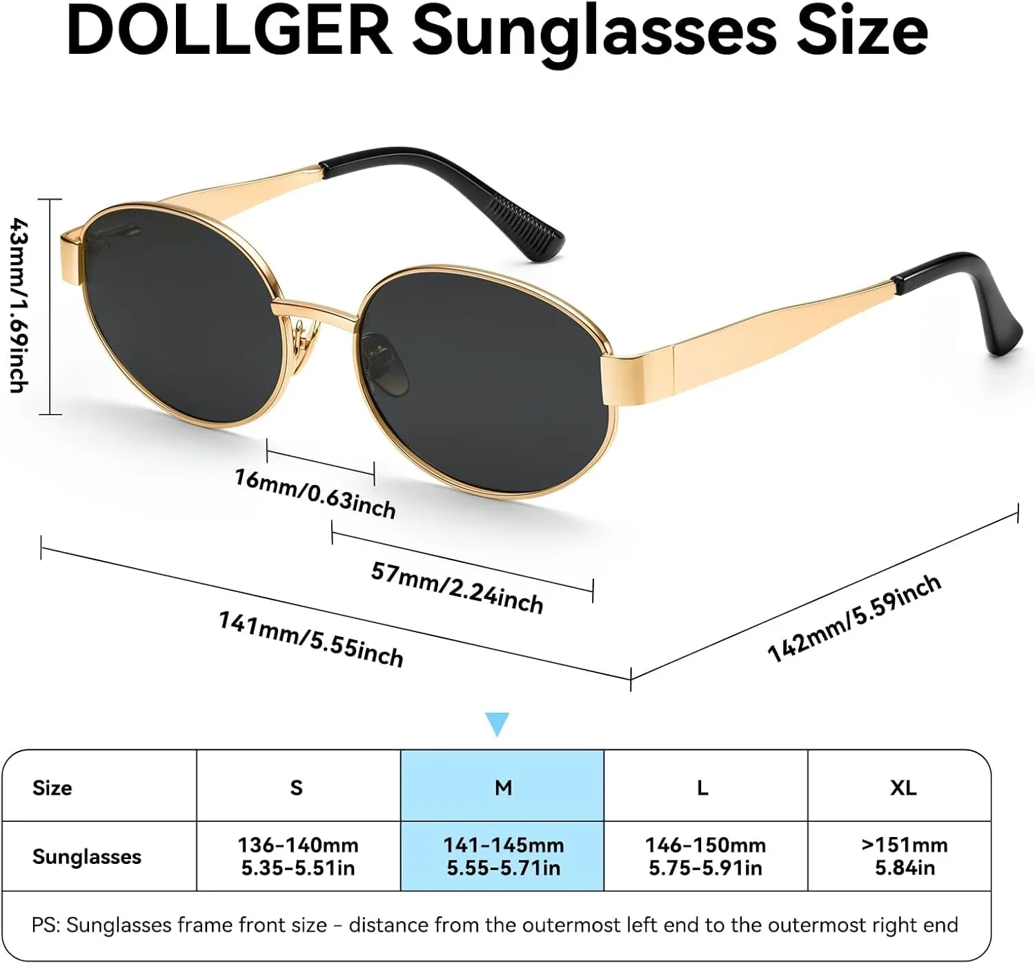 Dollger Oval Sunglasses for Women Vintage Metal Frame Glasses Anti Reflective Retro Eyeglasses Unisex