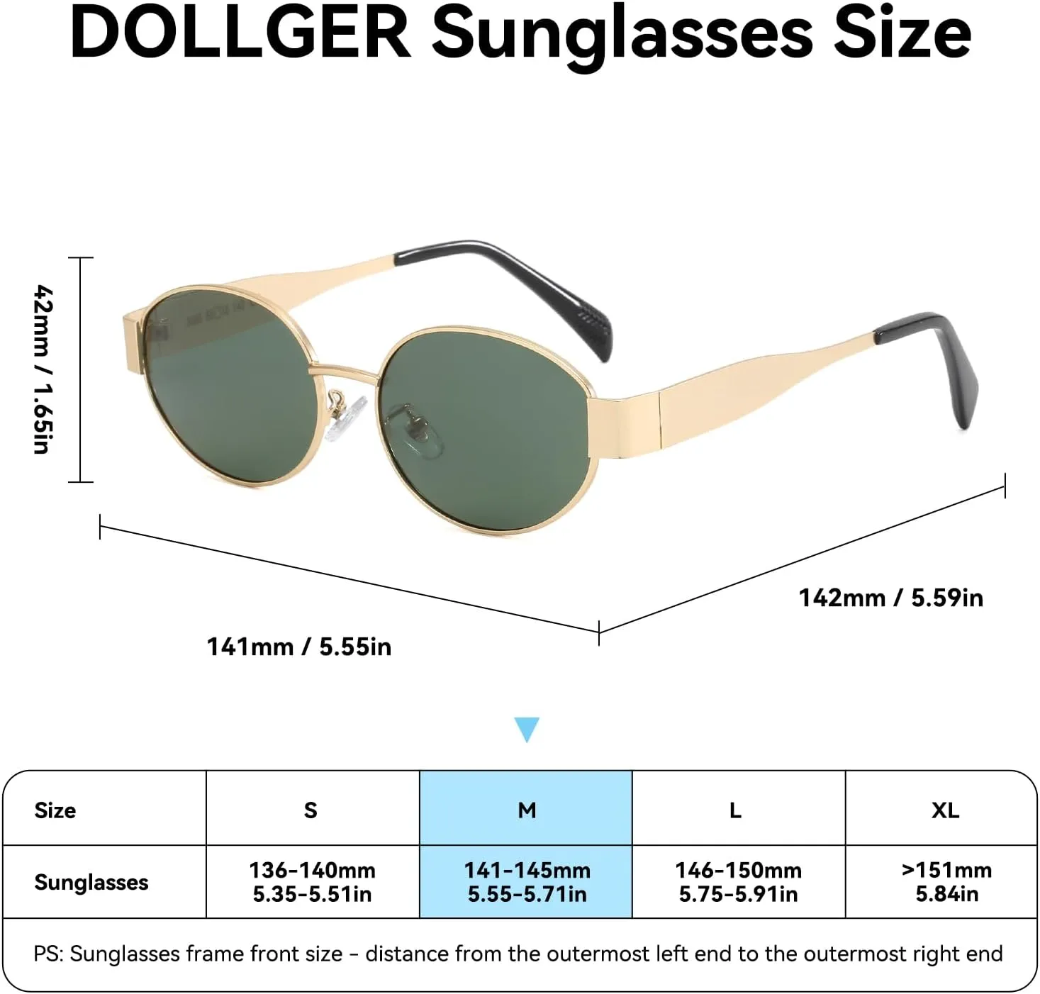 Dollger Oval Sunglasses for Women Vintage Metal Frame Glasses Anti Reflective Retro Eyeglasses Unisex