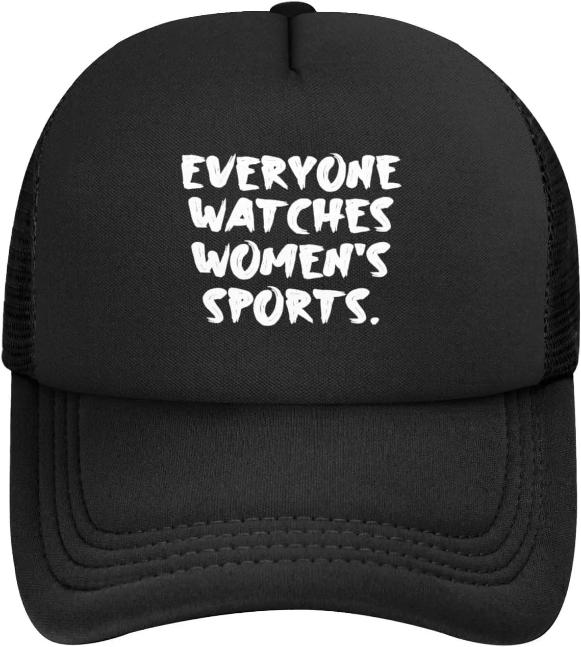 Everyone Watches Women's Sports Gym Breathable Ball Cap Mesh Stylish Accessory Adults1 Black