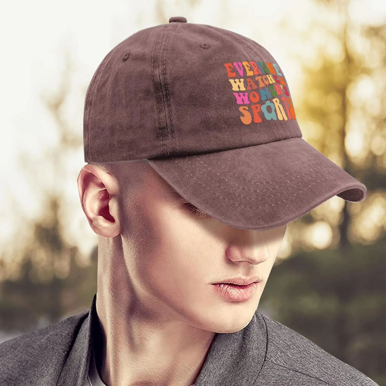 Everyone Watches Women's Sports Hat Womens Cap Pigment Black Men's Hats Gifts for Mom Running Cap