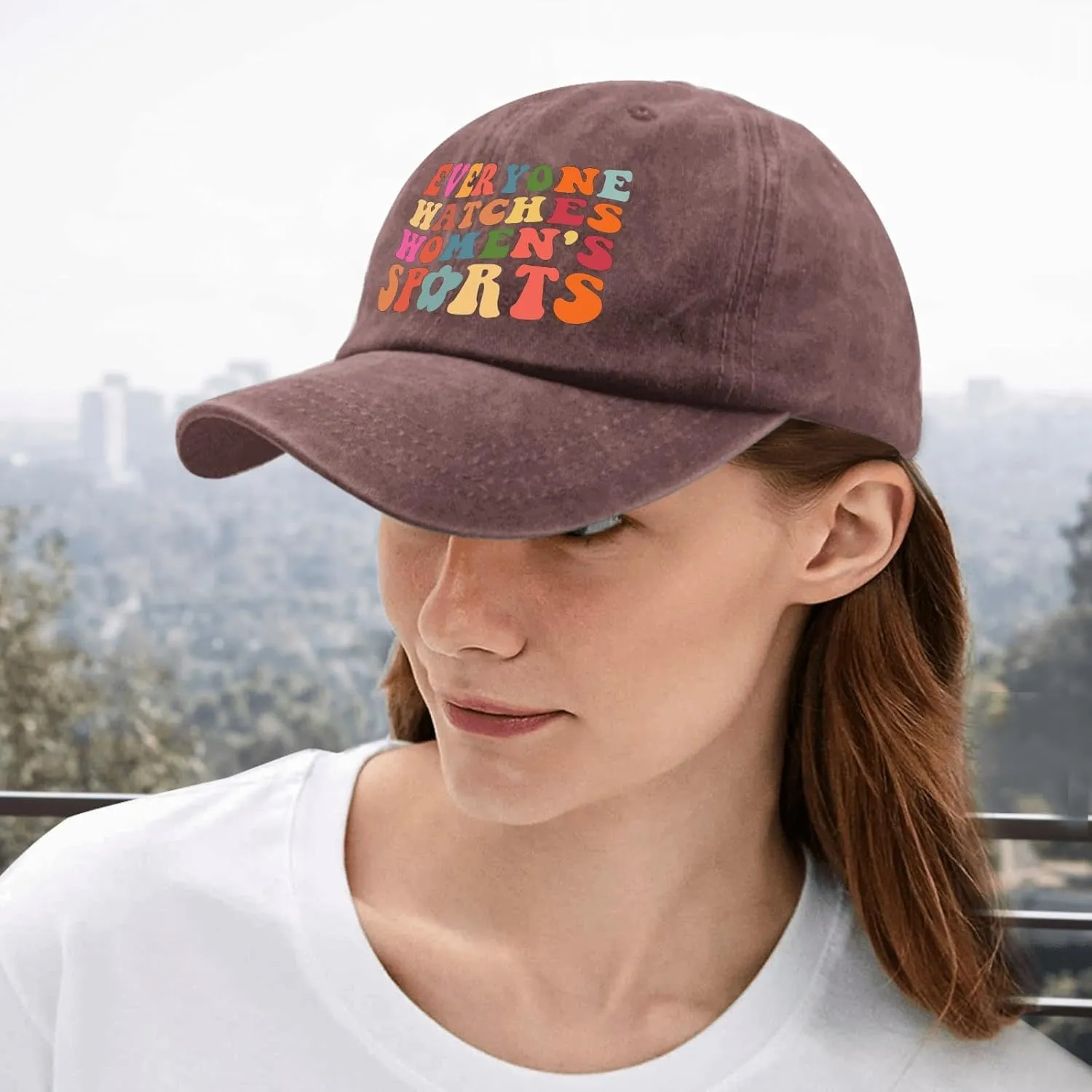 Everyone Watches Women's Sports Hat Womens Cap Pigment Black Men's Hats Gifts for Mom Running Cap
