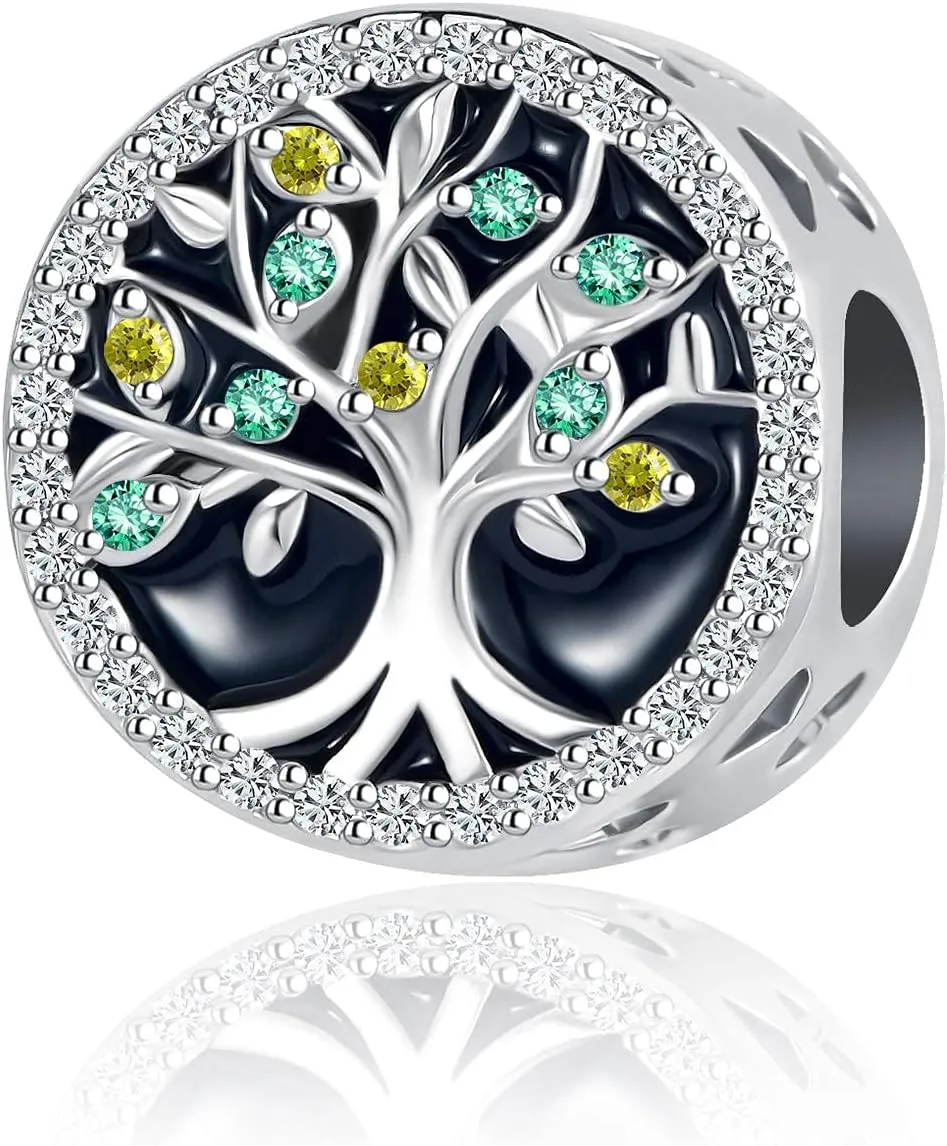 Family Tree of Life Crystal Rhinestone Women's Bead Charms fit ' Charm Bracelets