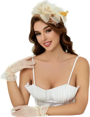 Fascinator Hat Veil Feather Fascinator Tea Party Bridal Wedding Veil Pillbox Hat