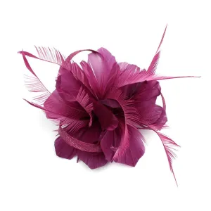 Fascinators Hat for Women Pearl Peacock Feather Hair Band Tea Party Net Veil Hat Clip Tea Party Headwear