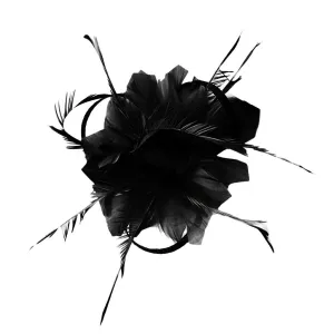 Fascinators Hat for Women Pearl Peacock Feather Hair Band Tea Party Net Veil Hat Clip Tea Party Headwear