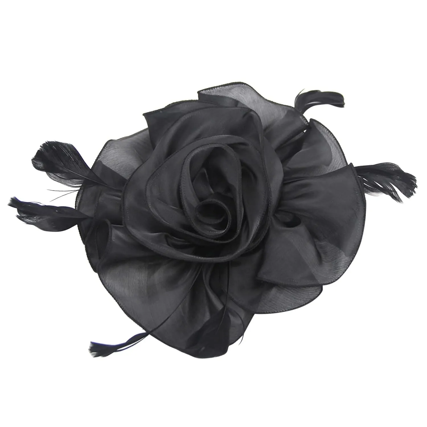 Fascinators Hat Sinamay Flower Pearl Peacock Feather Hair Band for Cocktail Ball Wedding Bridal Wedding Veil
