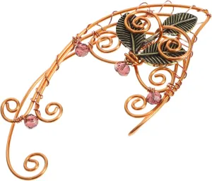Fashion Elf Ear Cuff Clip Earring for Non Pierced Ears Handmade Jewelry present for Women and Lightweight Design for Cosplay and Daily Wear