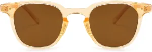FEISEDY Classic Polarized Sunglasses Retro Round Sunglasses for Women Men Trendy Shades B0002